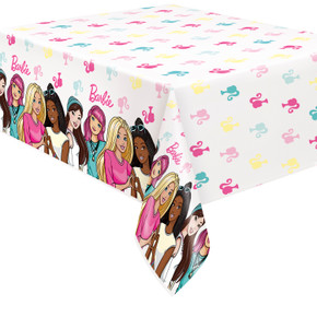 Create a Barbie Paradise: Barbie Plastic Tablecover - 54 in x 84 in - Set the Stage for a Stylish Barbie Celebration