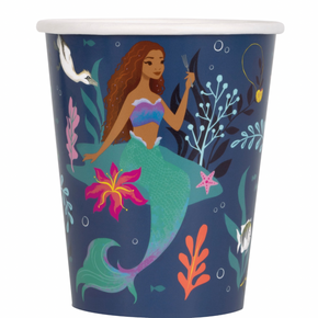 Party Like Ariel: The Little Mermaid Paper Cups - 9 oz (8ct) - Enjoy Underwater Adventures with Every Sip