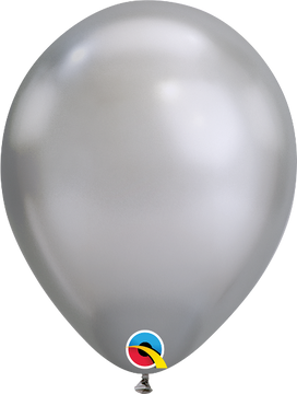 11" Qualatex Latex Balloons Silver 25 Counts