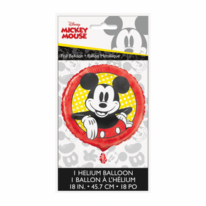 Mickey Mouse foil balloon with colorful party design