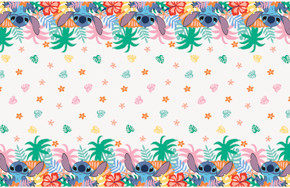 Stitch Plastic Tablecover 54in x 84in with colorful Disney character design