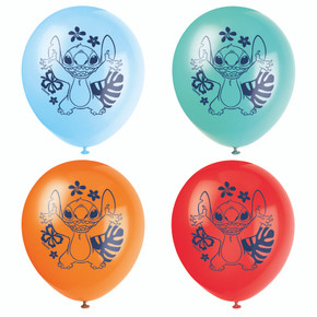 Lilo & Stitch Balloons - 8 Count, 12 inches