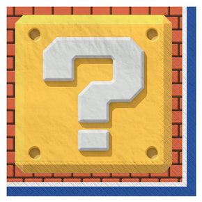 super mario small paper napkins 16-count