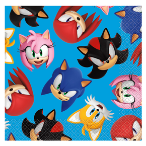 sonic the hedgehog large paper napkins 16-count