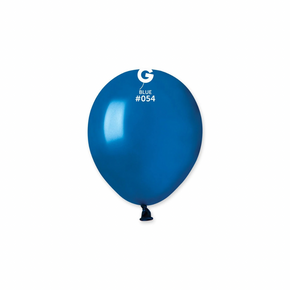 Metallic Blue Latex Balloons 5 Inch 100 Count