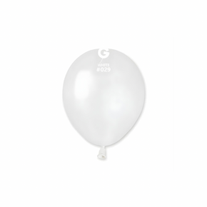 white metallic latex balloon #081 with soft shine