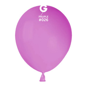 Gemar 5 Inch Neon Purple Latex Balloons – 100 Pack #095 Neon Collection