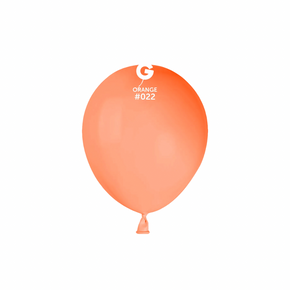 neon orange latex balloon #085 with bright vibrant color