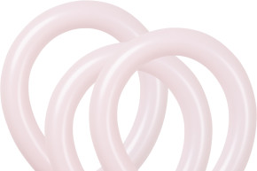 T260 Pastel Pink Twisting Balloons – 50 Pack (Beads Up) Professional Latex Balloons for Sculpting and Party Decorations