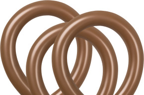 T260 Coffee Twisting Balloons – 50 Pack (Beads Up) Durable Professional Latex Balloons for Sculpting and Event Décor