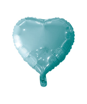 16-inch baby blue heart foil balloon – soft pastel balloon for baby showers, birthdays, and gender reveal party decorations