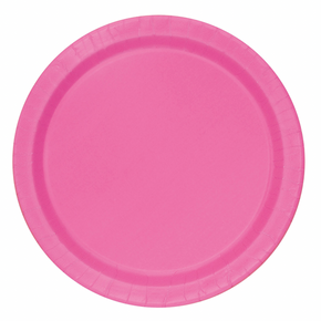Hot pink party plate
