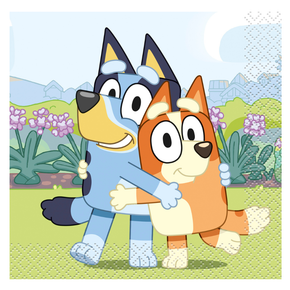 bluey small paper napkins 16-count for kids party