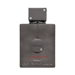 Luxurious Men's Club De Nuit Intense 3.6 oz parfum displayed with fragrance notes