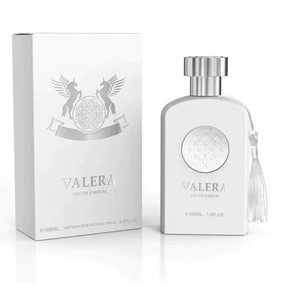 Close-up of Valera women’s perfume bottle and packaging