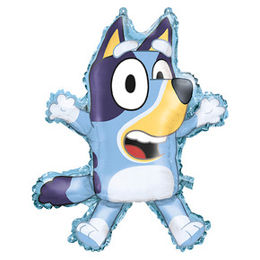 bluey character balloon used for themed celebration decor