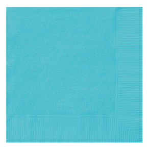 terrific teal paper napkins 9.75 x 9.7 inch 20-count for party tables