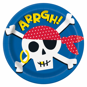 Adventure party plate with pirate design