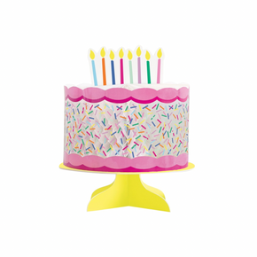 Pink Sprinkle Honeycomb cake decoration 8 in