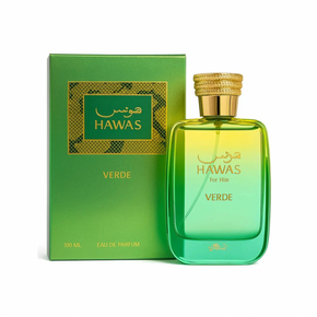 Hawas Verde 3.38 fl oz fragrance bottle front view