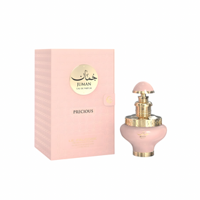 Front view of Juman Precious fragrance packaging