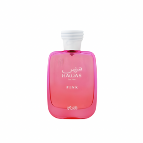 Hawas Pink perfume bottle for women front view
