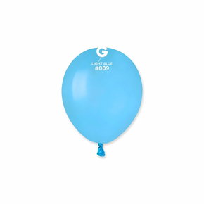 light blue latex balloon #009 with soft pastel tone