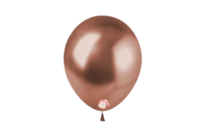 18 Inch Platinum Rose Gold Chrome Latex Balloons 15 Pack for Party Decorations