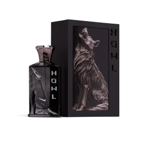 Howl by Maison Ghandour Citrus Woody Luxury Fragrance with Embossed Wolf Box