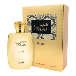 Hawas Elixir by Rasasi EDP Spray 3.4 oz Chocolate Lavender Tonka Scent