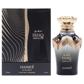 Ishq Absolute by Hamidi EDP Spray 3.4 oz Grapefruit Sea Water Amberwood Scent