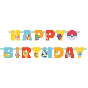 Pokémon Happy Birthday Jointed Banner 6.25 ft