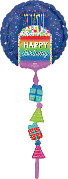 Blue’s Clues character balloon for a children’s birthday party, approximately 24 by 25 inches