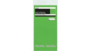 Lime Green Plastic Tablecover Rectangular 54" x 108"