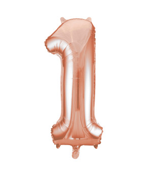 Giant Balloon Numeral number 1 Rose Gold