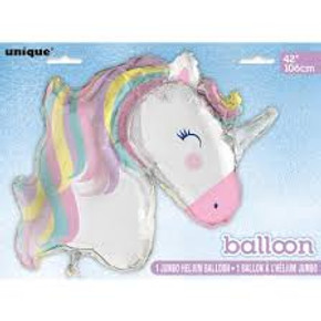 Unicorn Jumbo Foil Balloons 42" (106cm)