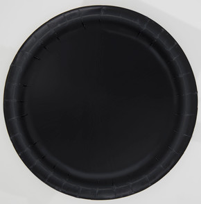 Paper Plates Black 20 ct 6 3/4 in 17.1 cm