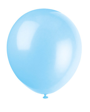 10 Balloons Helium Quality Baby Blue