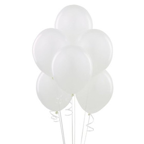 10 Balloons Helium Quality Snow White