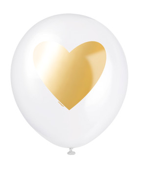 6 Balloons Helium Quality Impression Metallisee