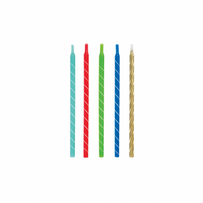 5 in extra-long birthday cake candles 12ct