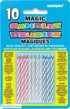 Magic Birthday Candles 10 pk