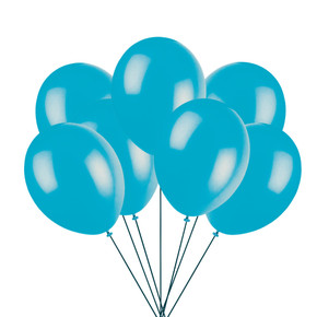 Turquoise Balloon bundle of 12