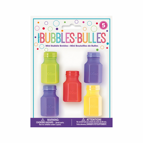 Kids party favor mini bubbles 5 ct