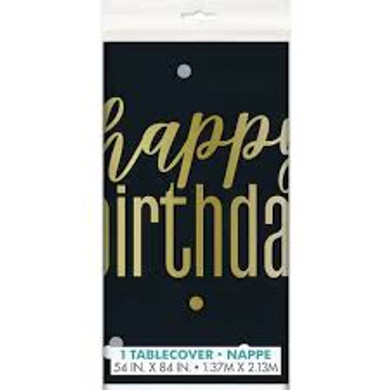 Happy Birthday Plastic Tablecover