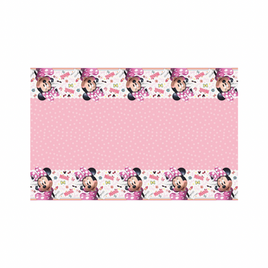 Rectangular Minnie Mouse party tablecover