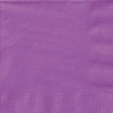 Pretty Purple Napkins 20 ct 6.5 " x 6.5 "
