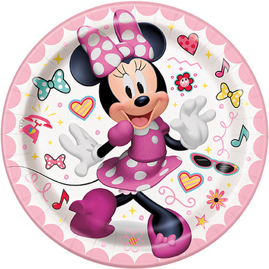 7" Minnie Mouse Small Plates 8ct