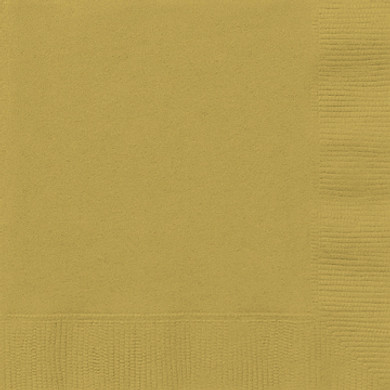 20ct Gold Lunch Napkins 2ply