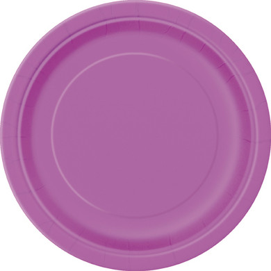 Paper Plates Pretty Purple 20 ct 6 3/4 in / 17.1 cm